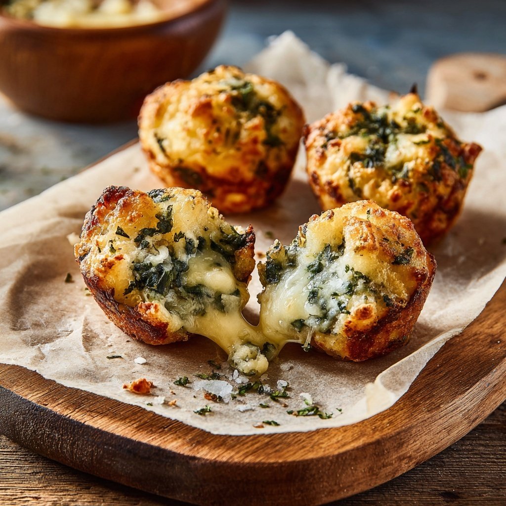 Savory Spinach and Cheese Bites