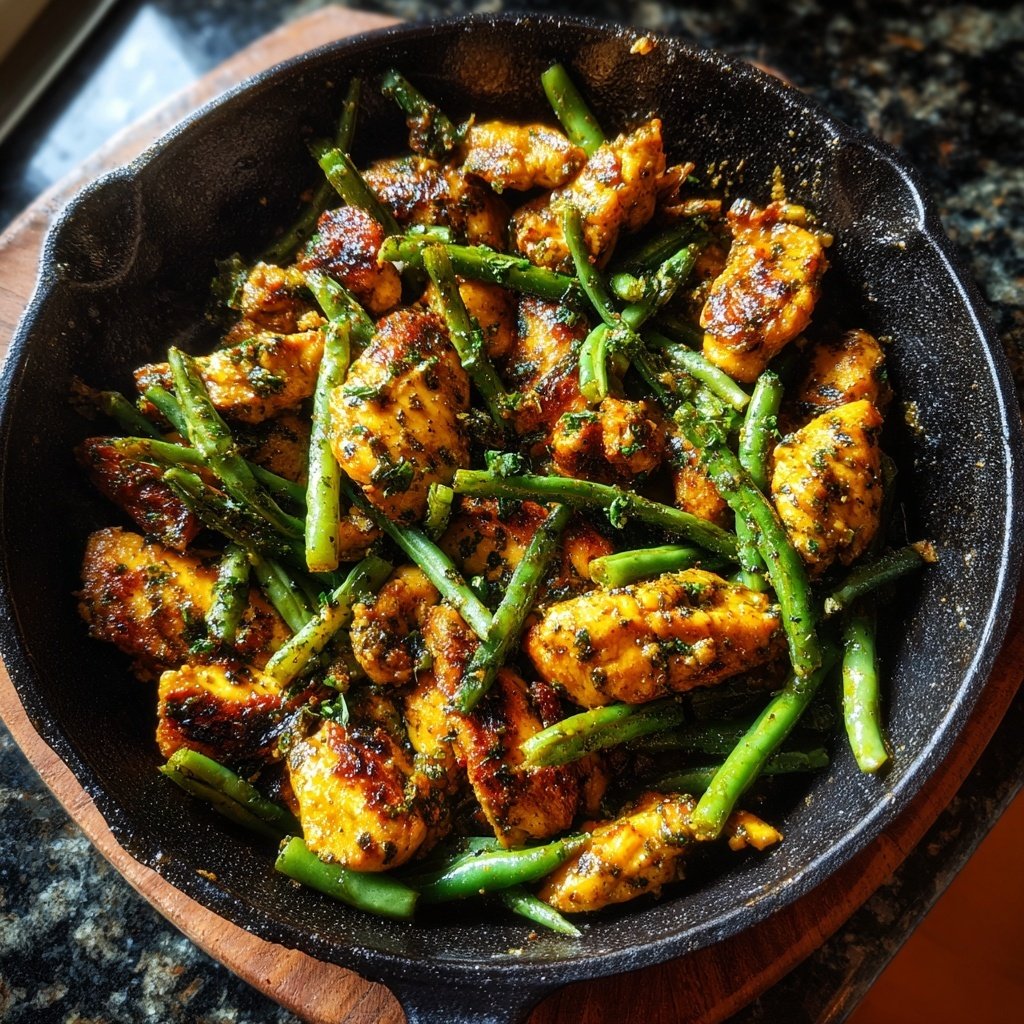 Herbed Chicken & Green Bean Skillet