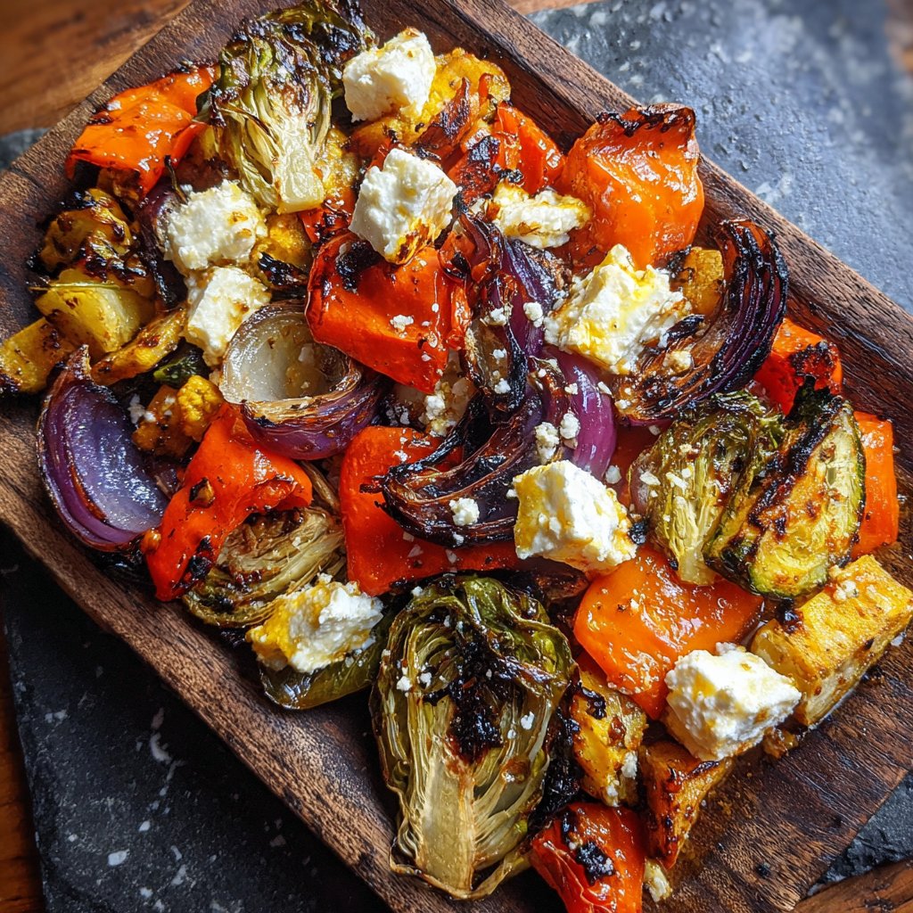 Roasted Vegetables with Feta