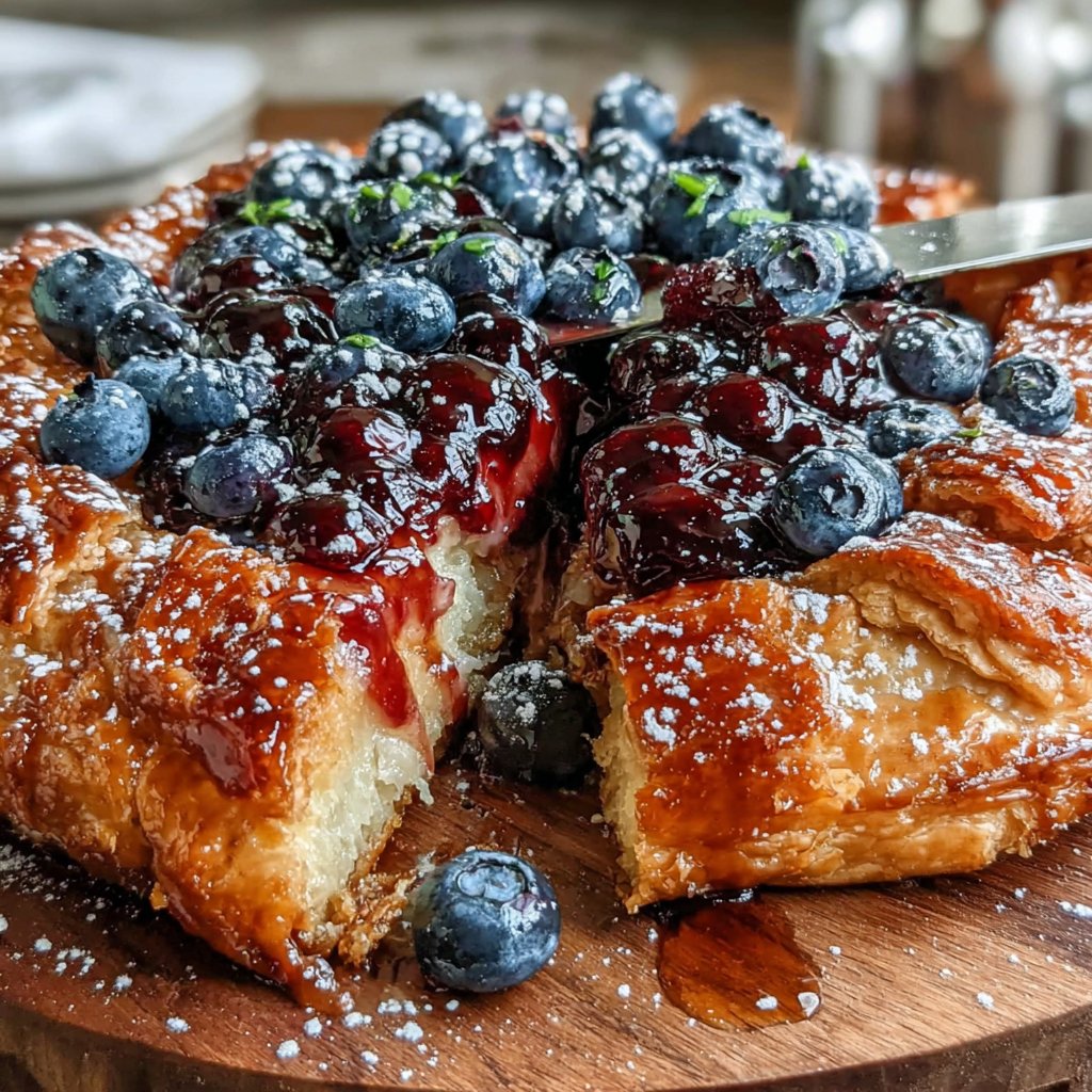 Lemon Curd & Blueberry Galette