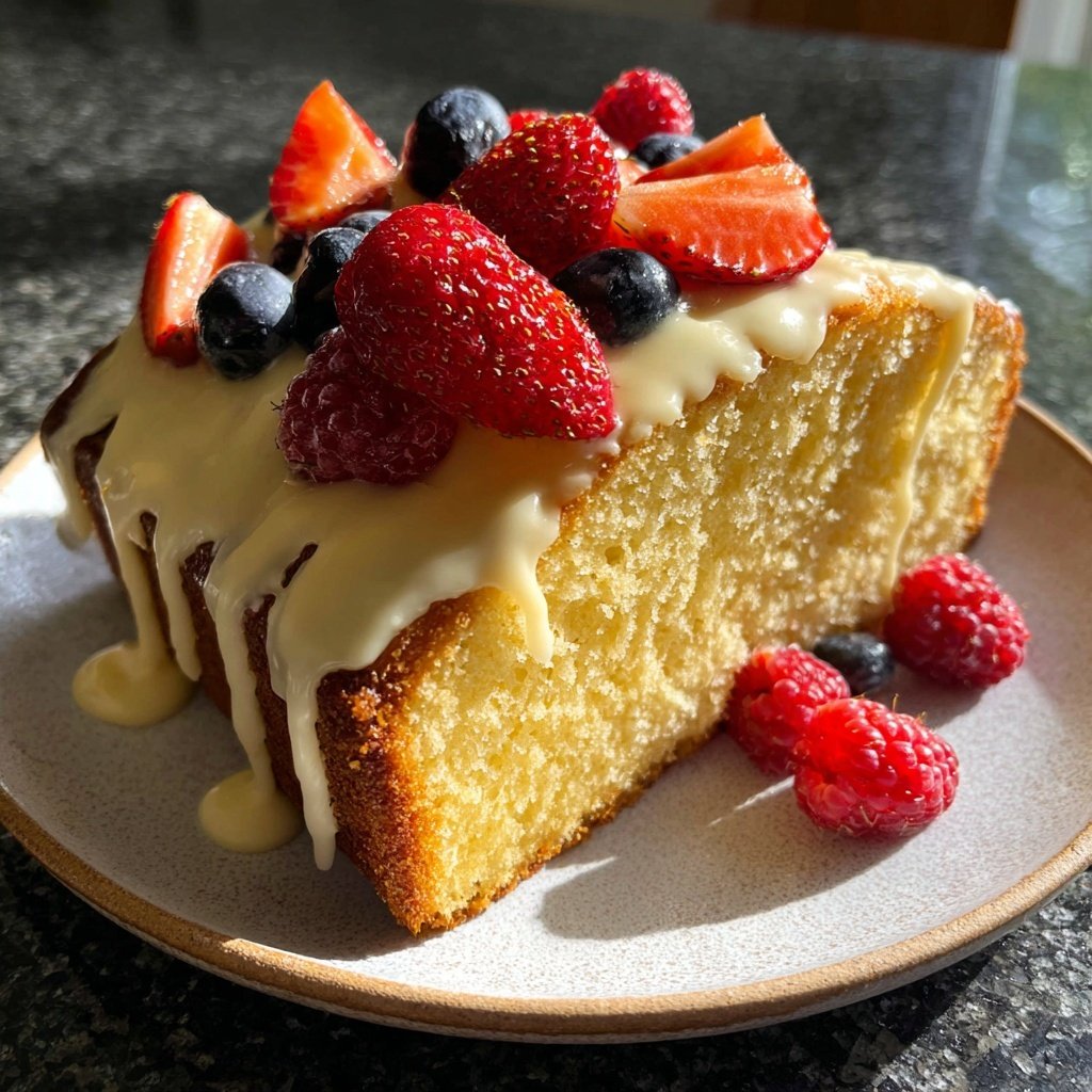 Dessert Vanilla Sponge Cake