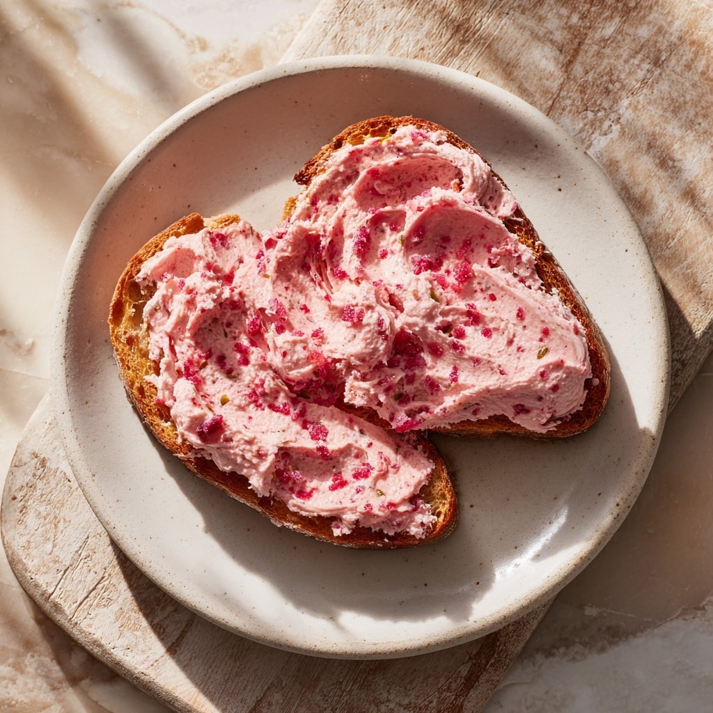 Whipped Strawberry Butter on Toast